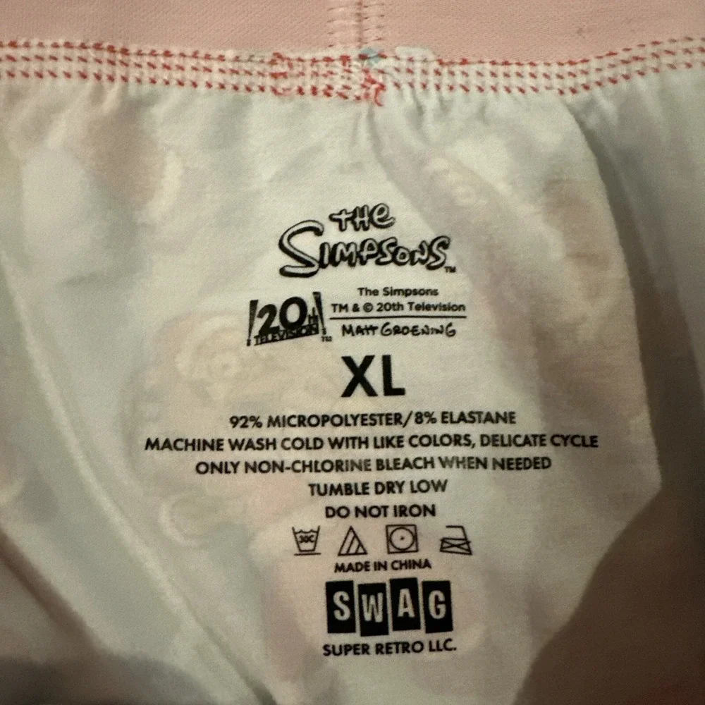 Simpsons Themed Boxer Briefs,‎ Men's Size XL (38-40) Holiday Xmas  Homer Santa